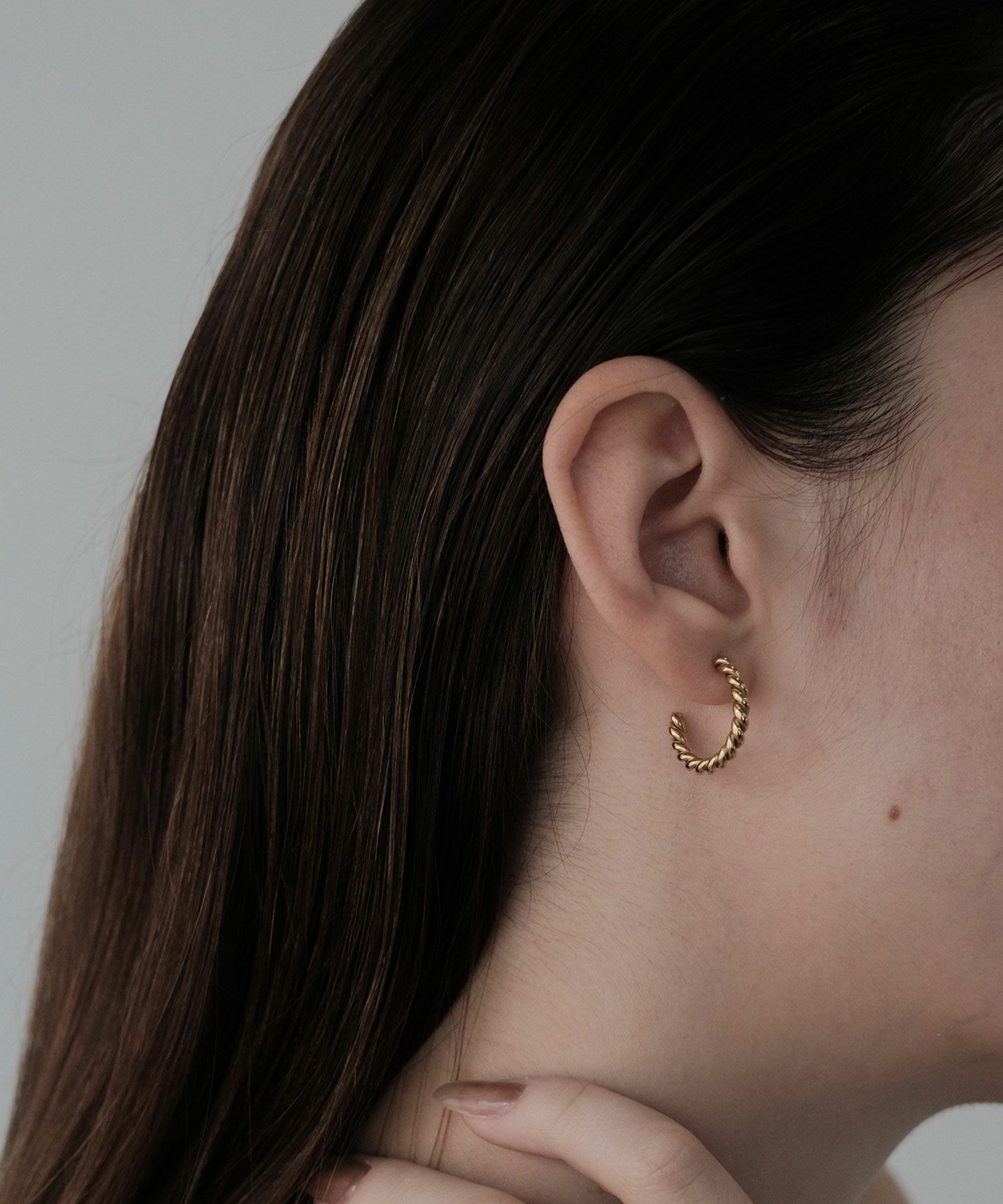 ツイストステンレスピアス