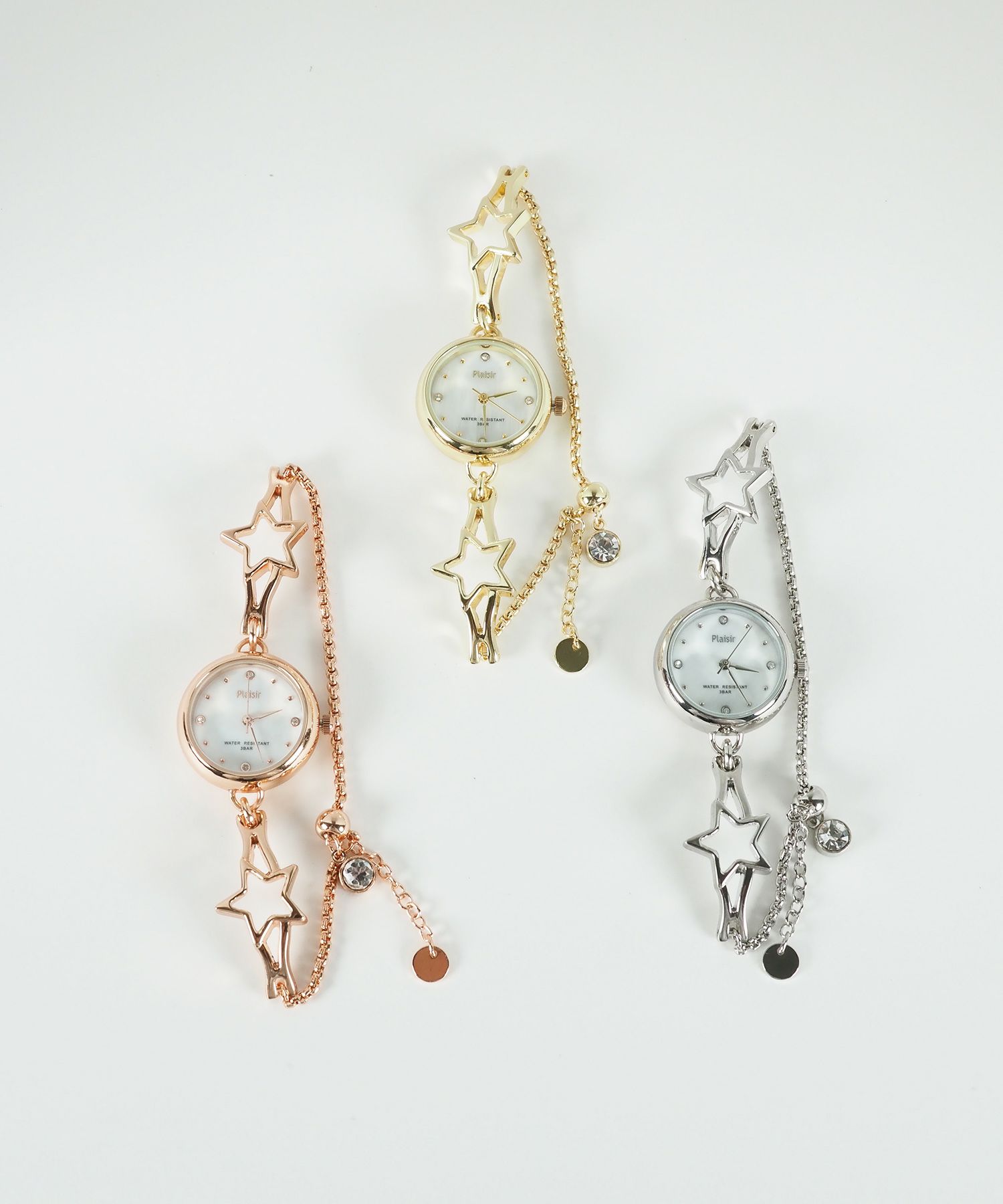 メタルスターブレスレットウォッチ