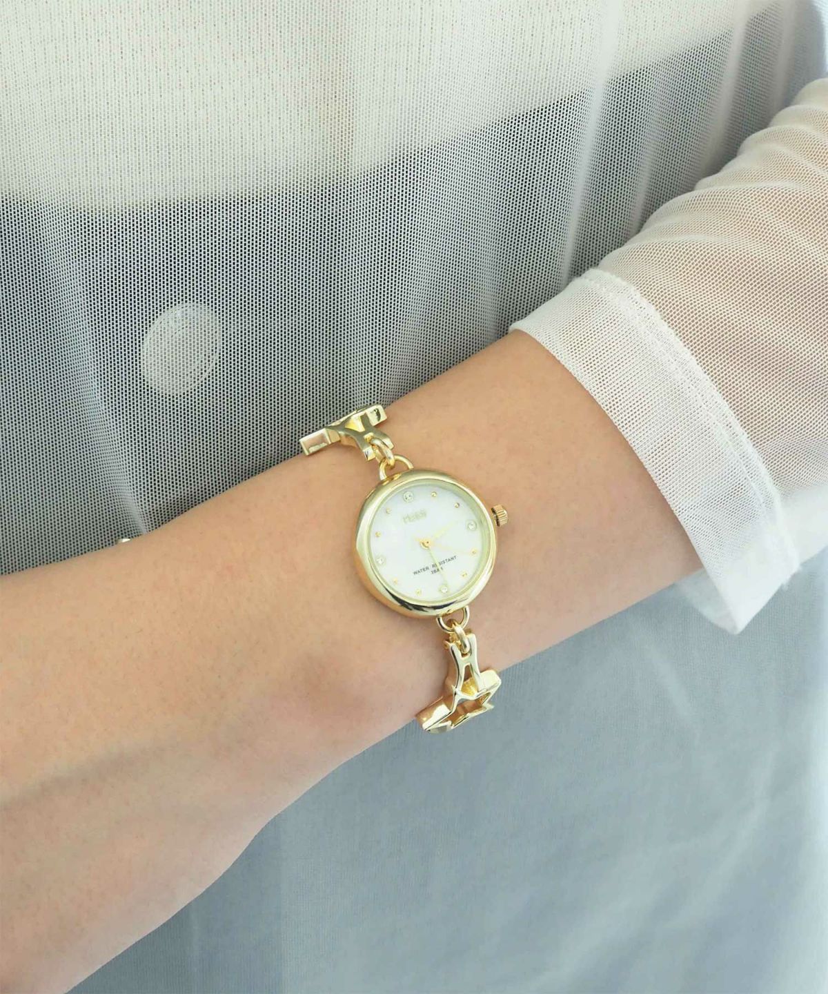 メタルスターブレスレットウォッチ