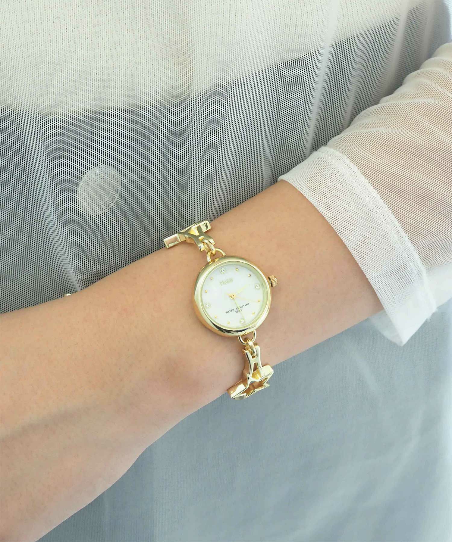 メタルスターブレスレットウォッチ