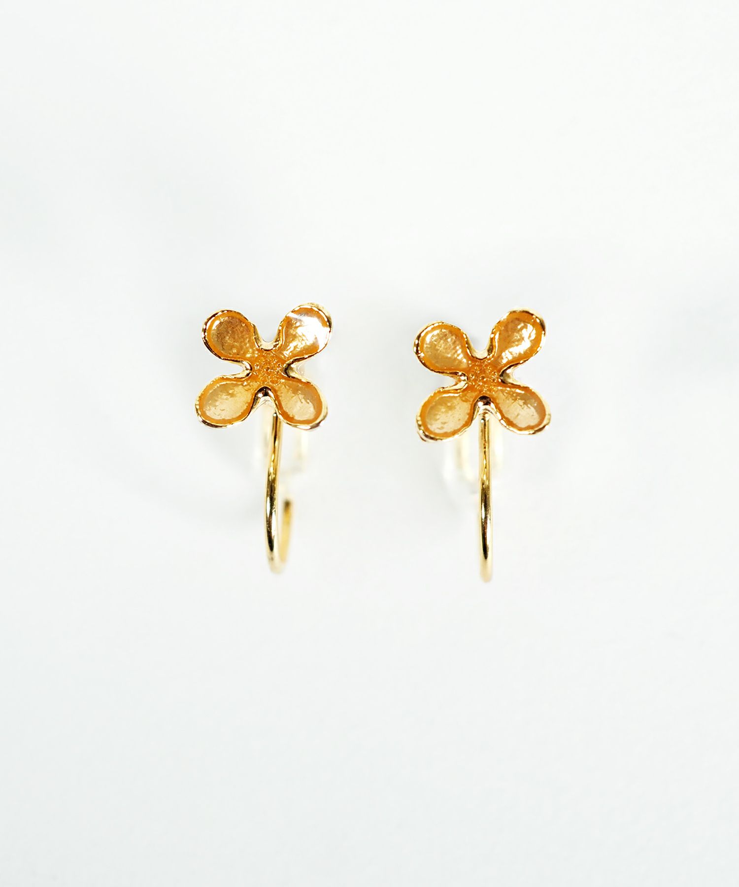 【web限定】キンモクセイノンホールイヤリング