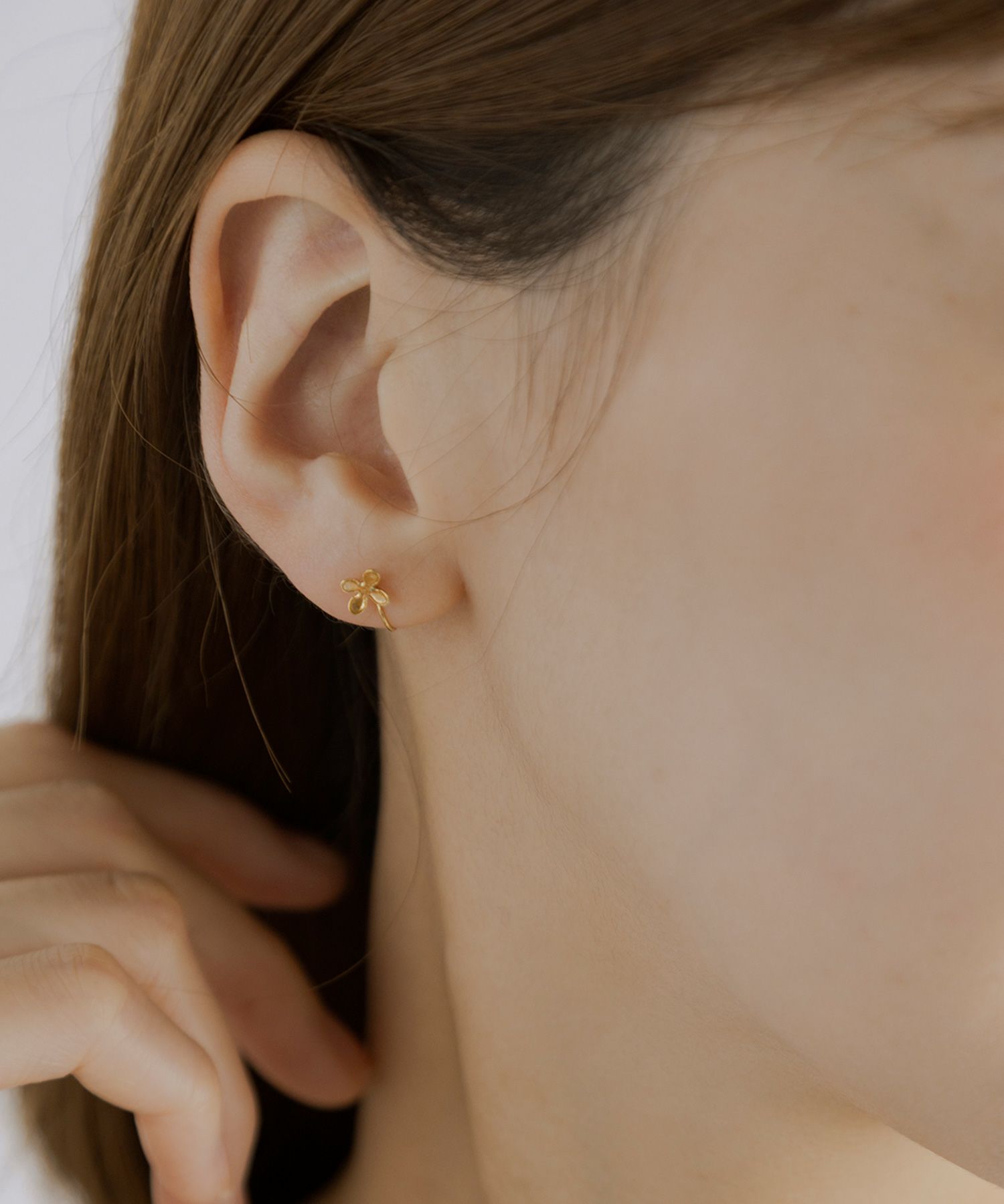 【web限定】キンモクセイノンホールイヤリング