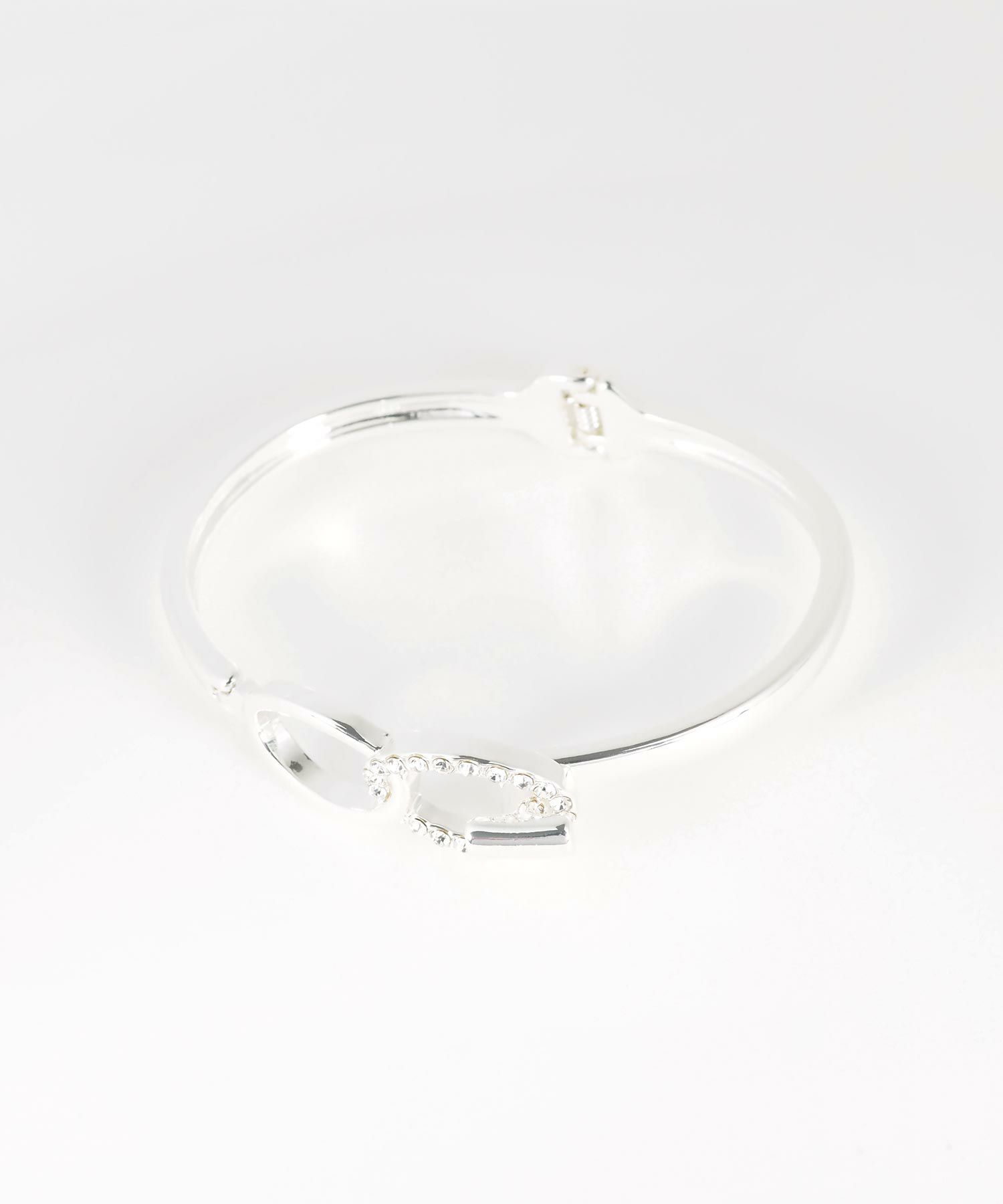 オーバルストーンクリックバングル