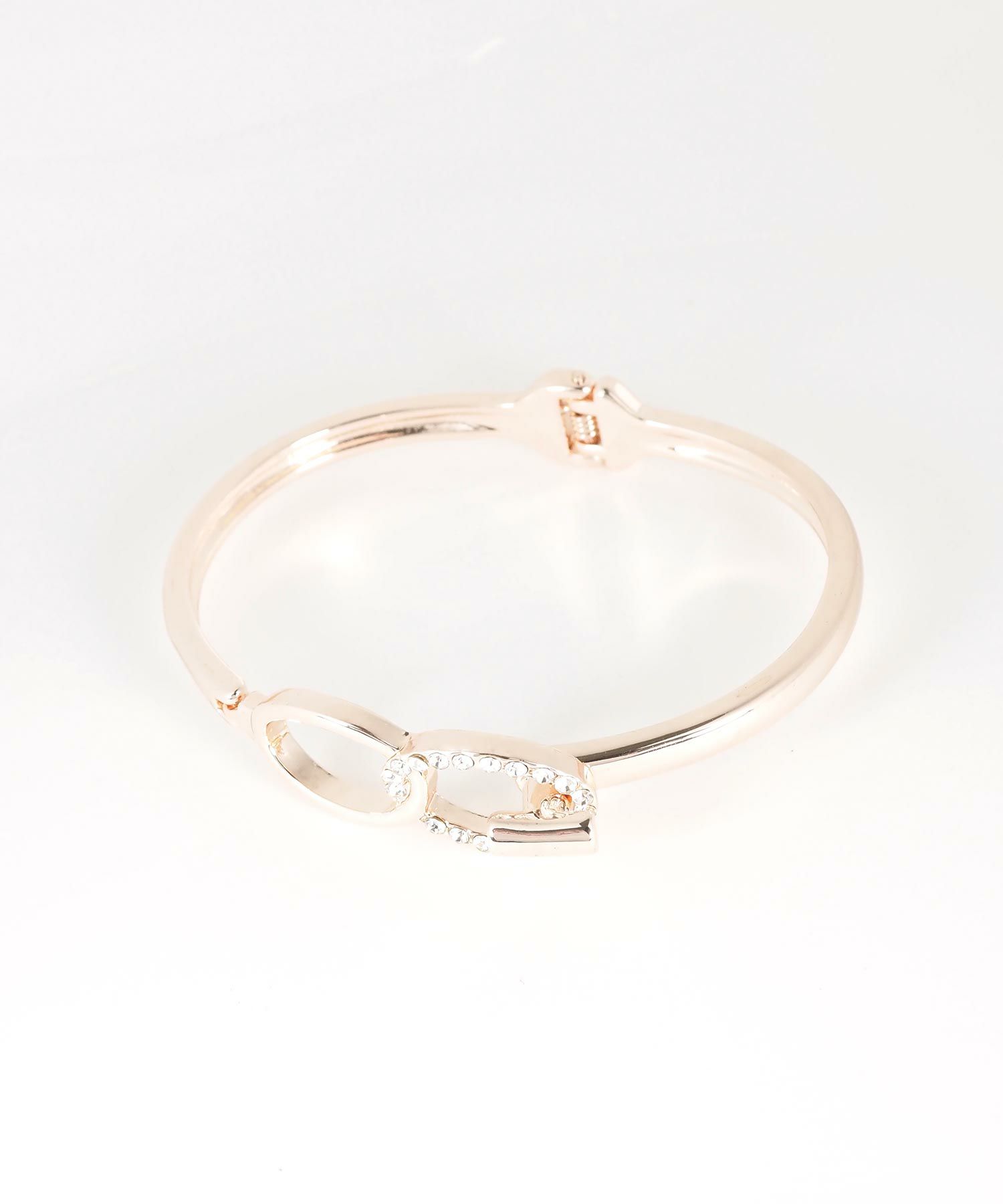 オーバルストーンクリックバングル