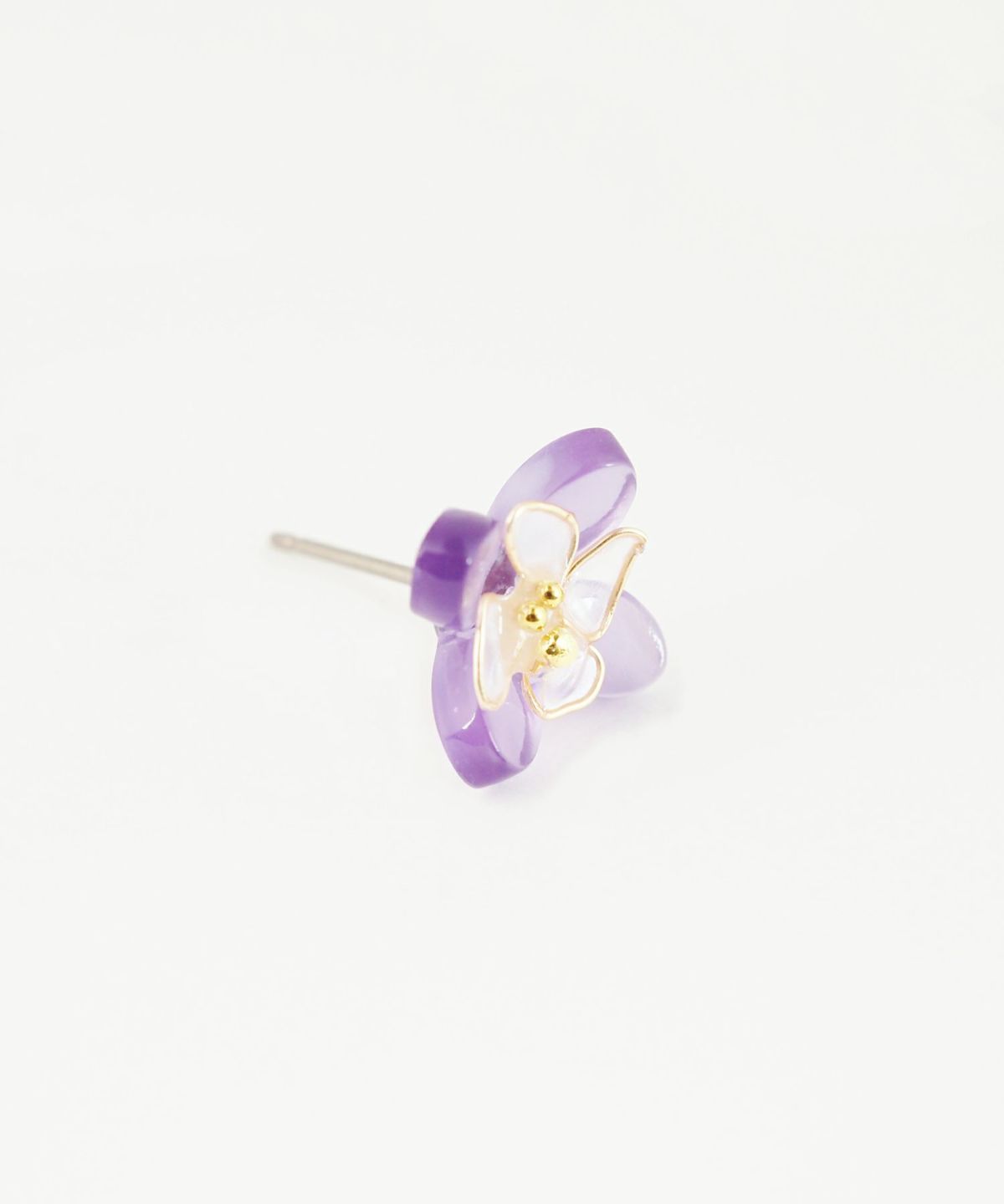 アジサイレイヤーチタンポストピアス