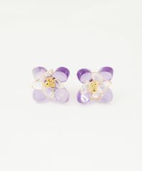 アジサイレイヤーチタンポストピアス