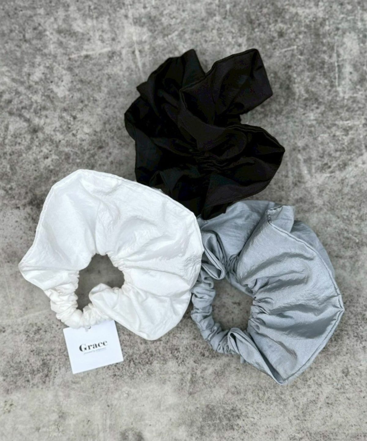 ナイロンハーフシュシュ【Grace】