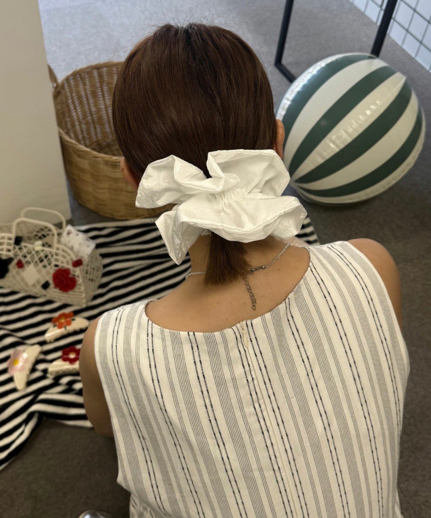 ナイロンハーフシュシュ【Grace】