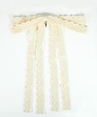 コットンレースリボンポニーフック【nuage】