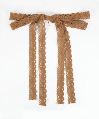 コットンレースリボンポニーフック【nuage】