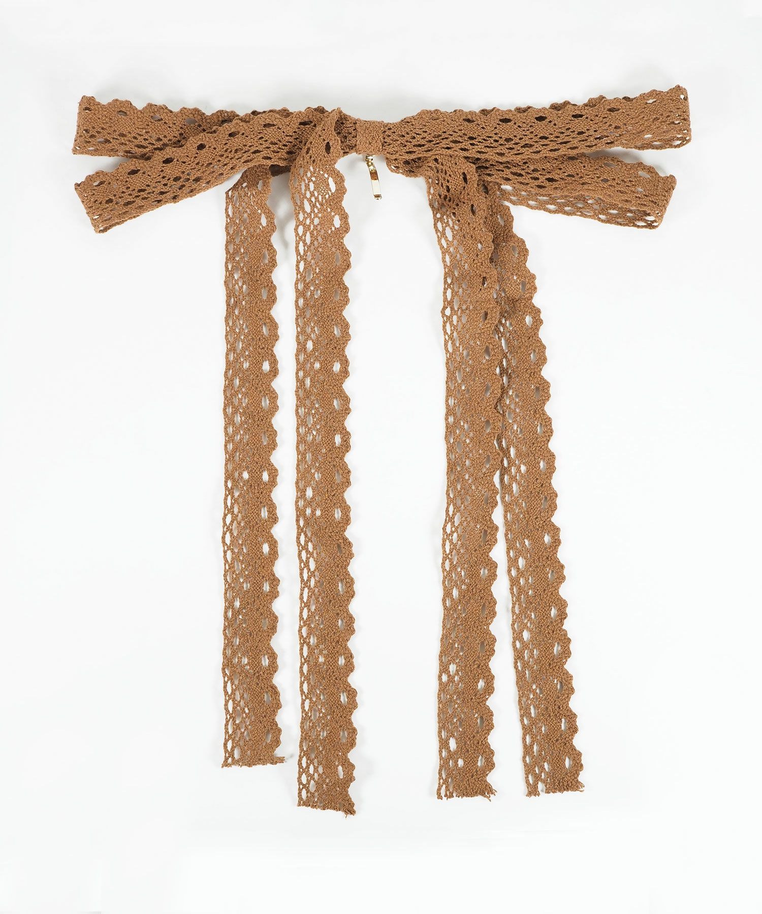 コットンレースリボンポニーフック【nuage】