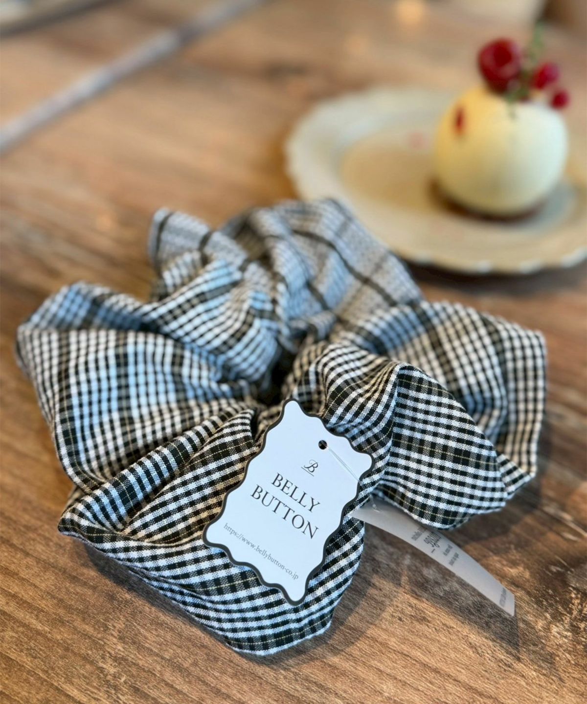 チェックビッグシュシュ【nuage】