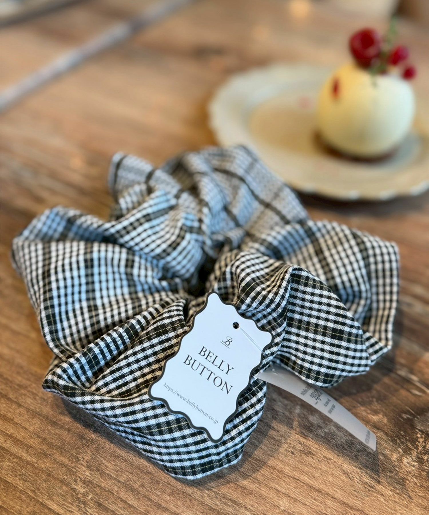 チェックビッグシュシュ【nuage】