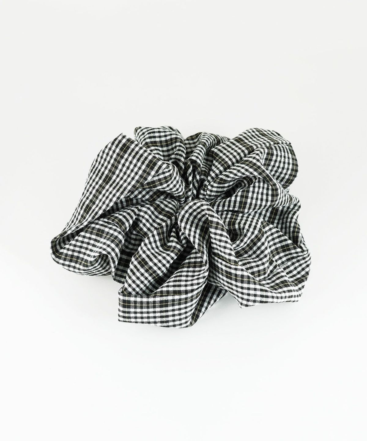 チェックビッグシュシュ【nuage】