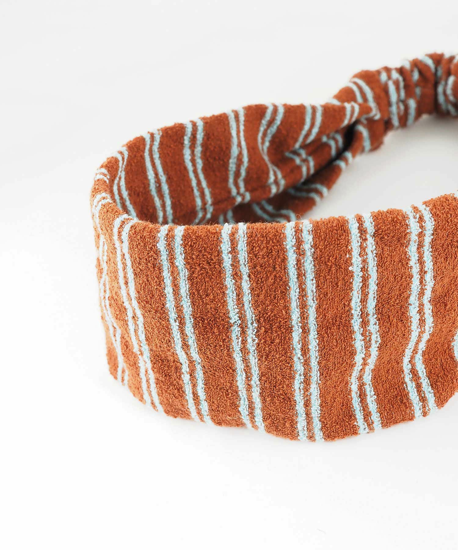 ストライプパイルターバン【nuage】