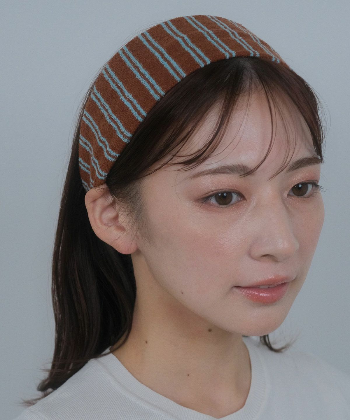 ストライプパイルターバン【nuage】