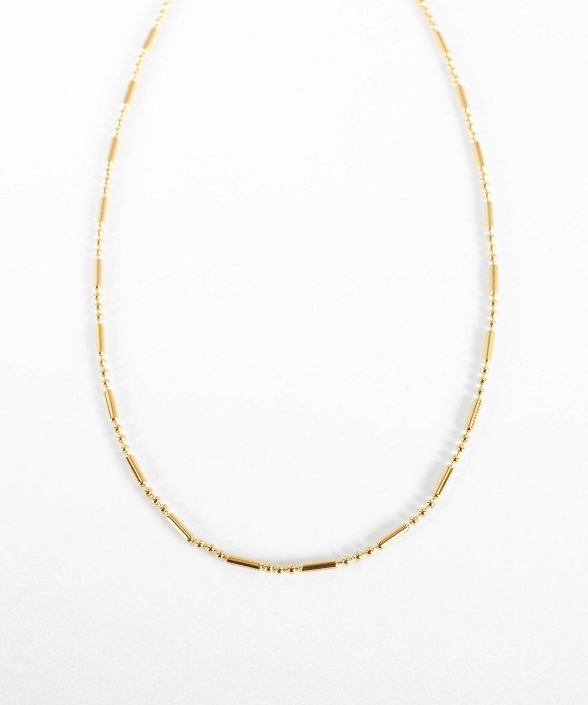 トリムボールチェーンステンレスネックレス