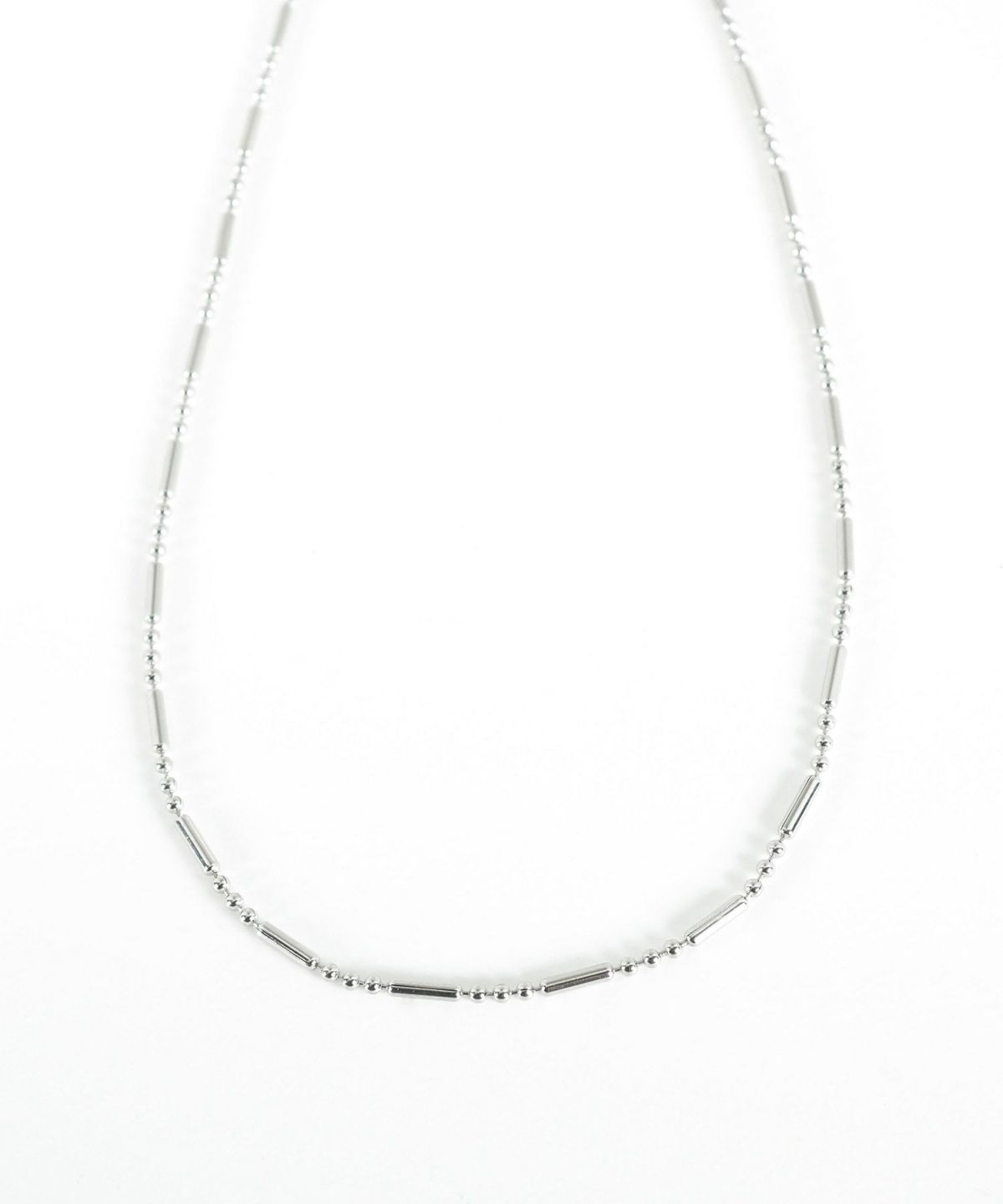 トリムボールチェーンステンレスネックレス