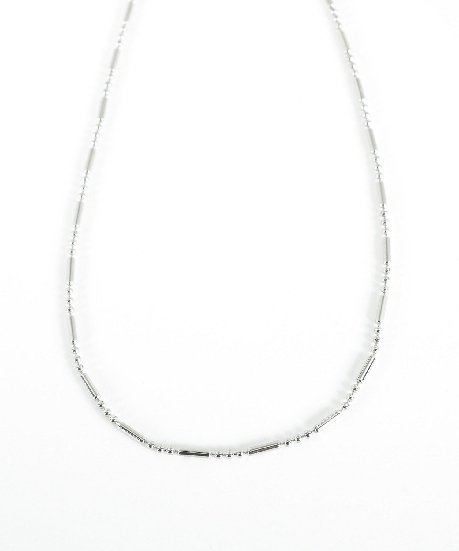 トリムボールチェーンステンレスネックレス