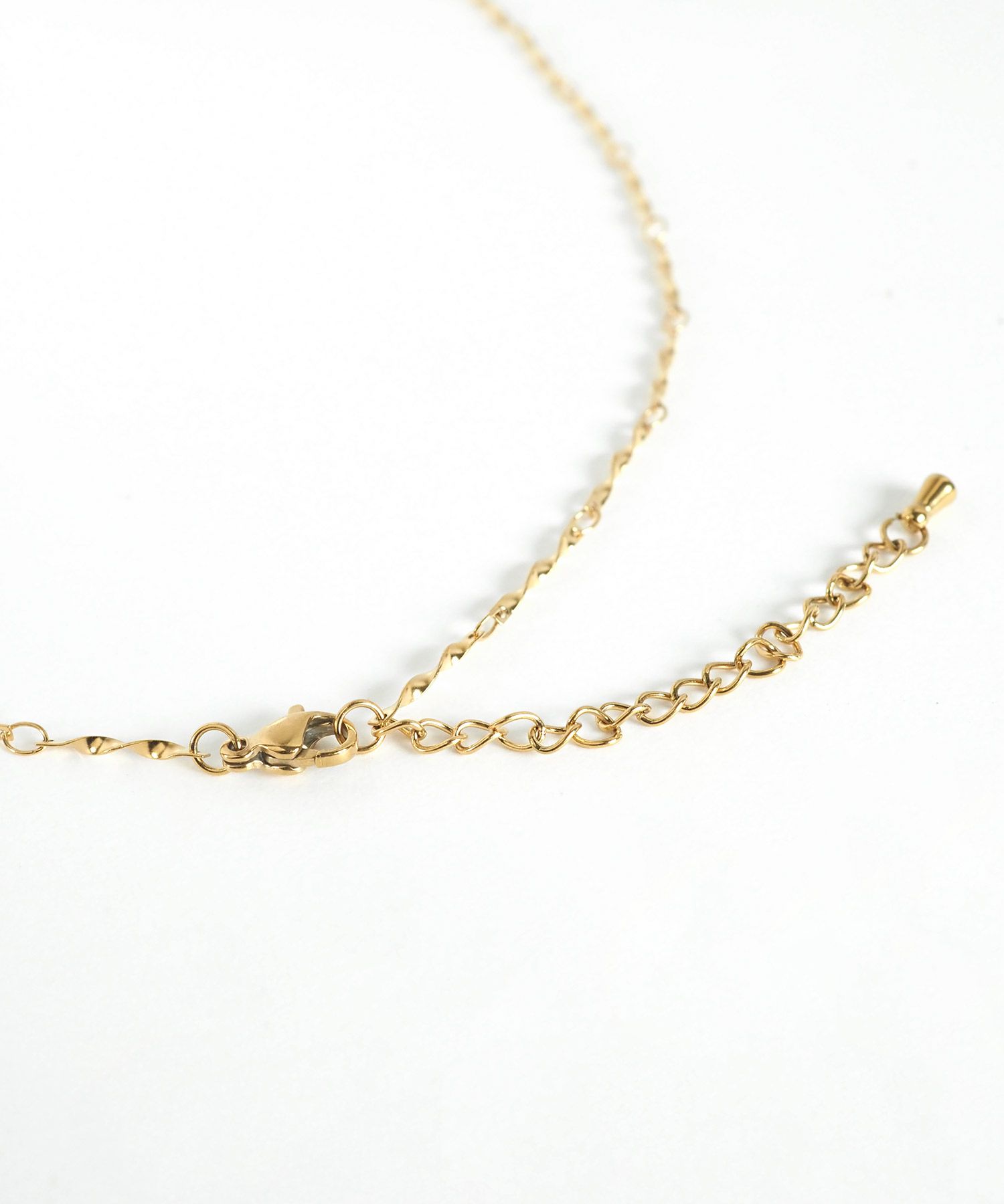 ツイスティーチェーンステンレスネックレス