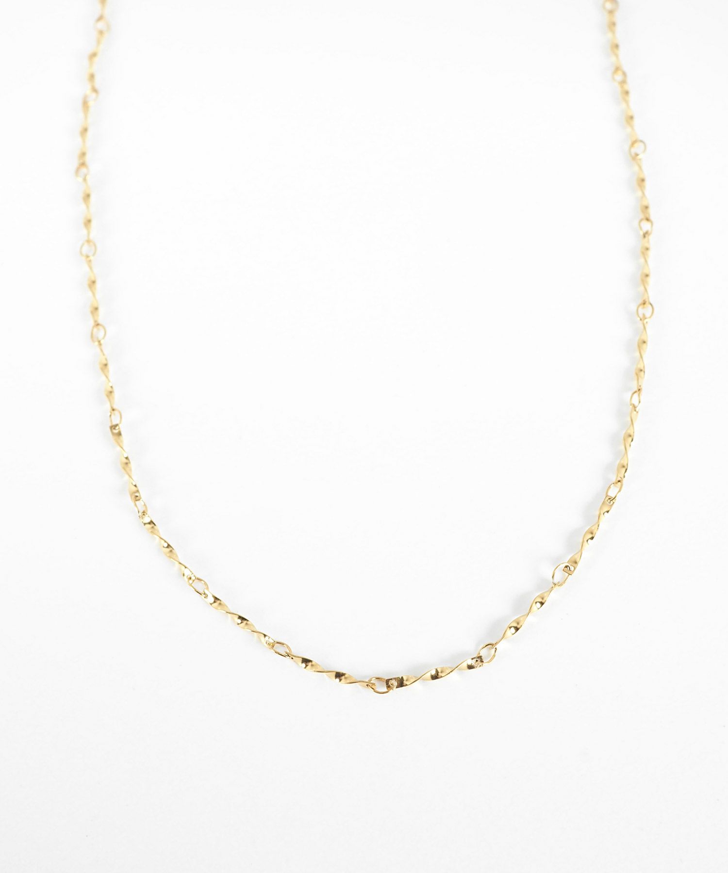 ツイスティーチェーンステンレスネックレス