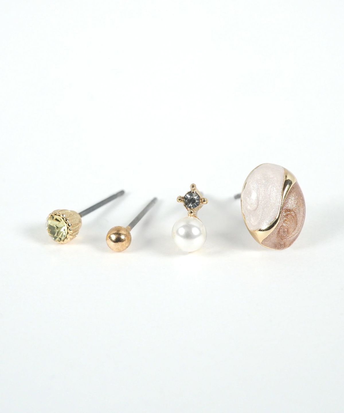 オーバルステンレスポストセットピアス