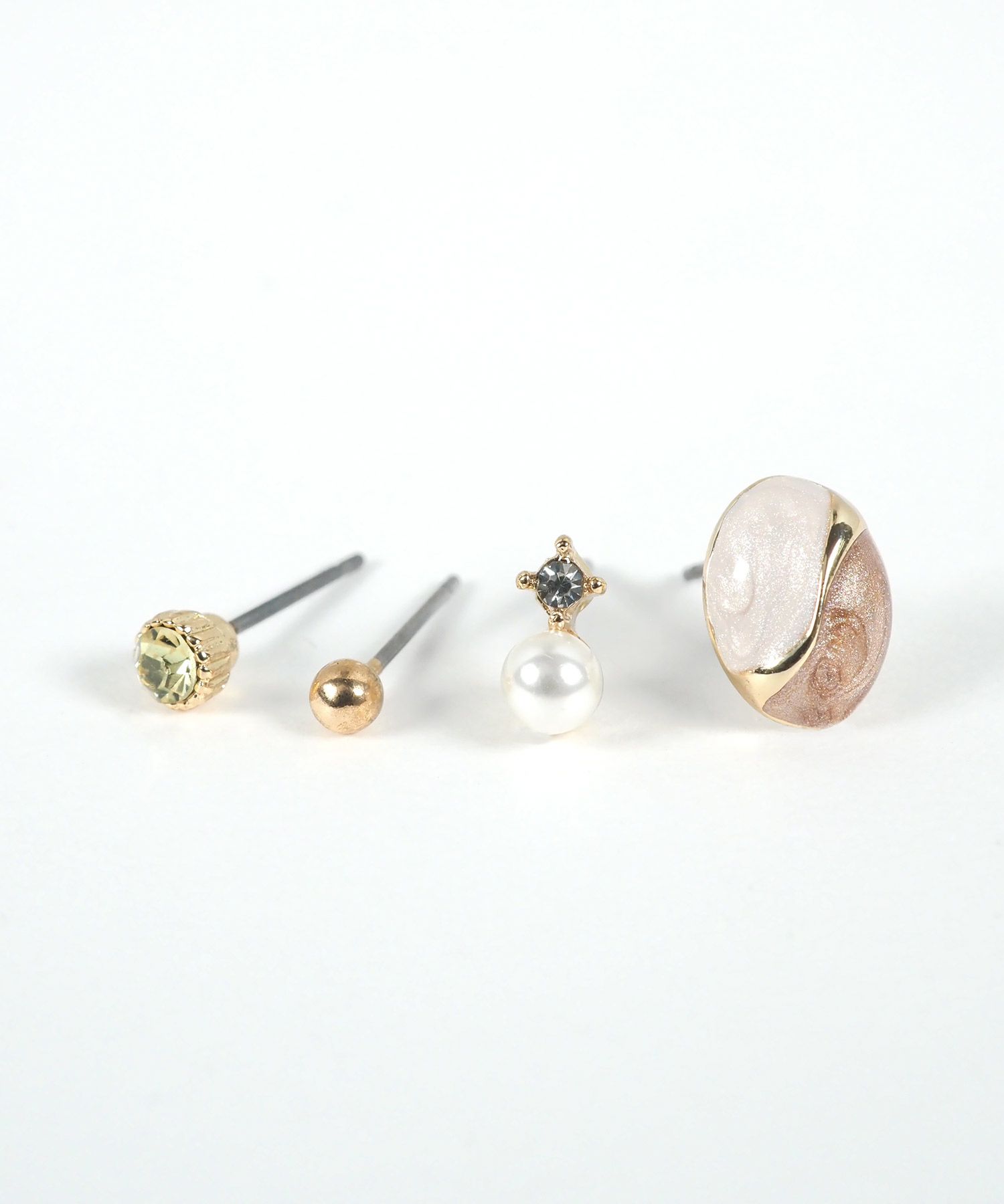 オーバルステンレスポストセットピアス