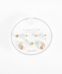 オーバルステンレスポストセットピアス