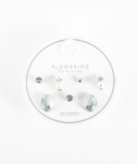 オーバルステンレスポストセットピアス