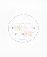 パールリボンステンレスポストセットピアス