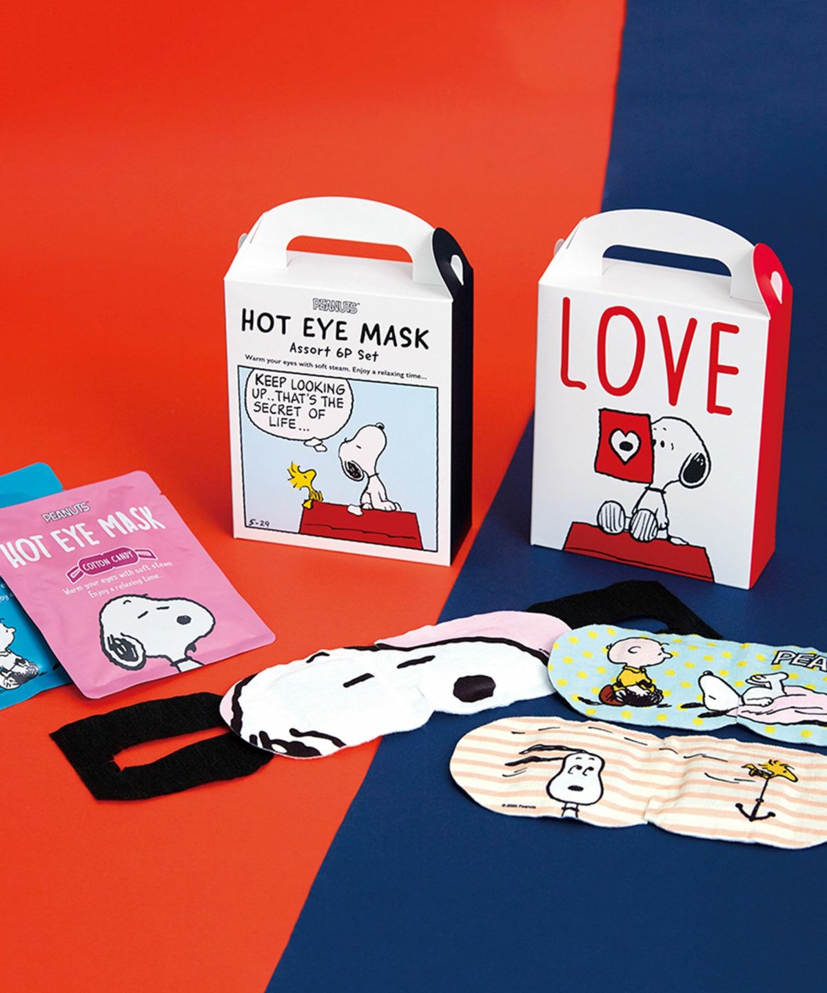 ピーナッツ ホットアイマスク アソート6枚