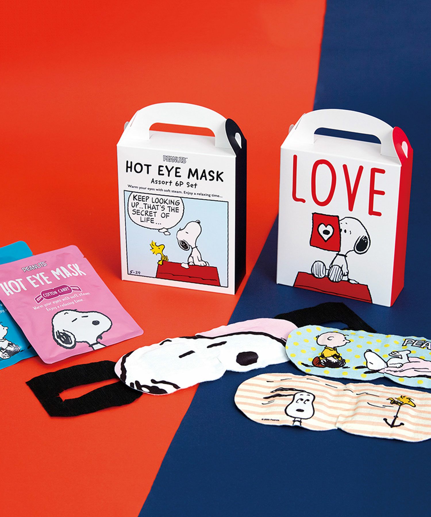ピーナッツ ホットアイマスク アソート6枚
