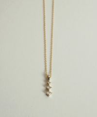 トリオビジューダイヤプチペンダント【MUK petite charme】