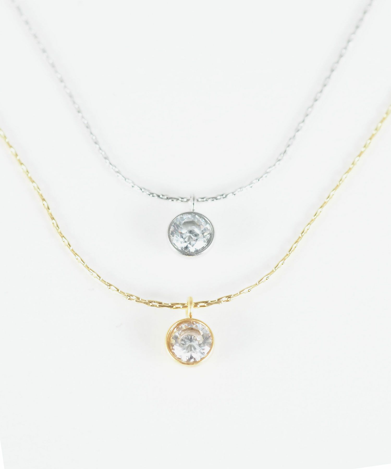 サークルキュービックステンレスプチペンダント