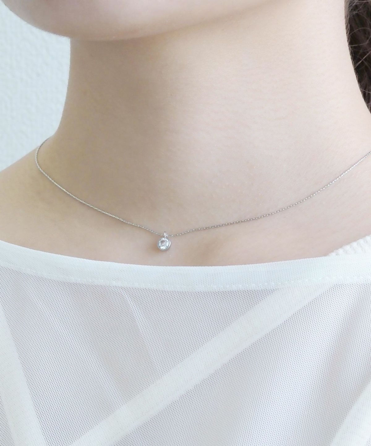 サークルキュービックステンレスプチペンダント