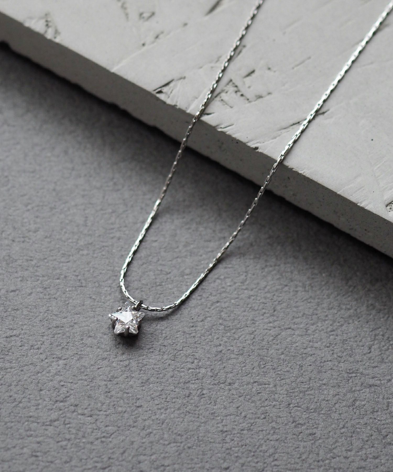 スターキュービックステンレスプチペンダント