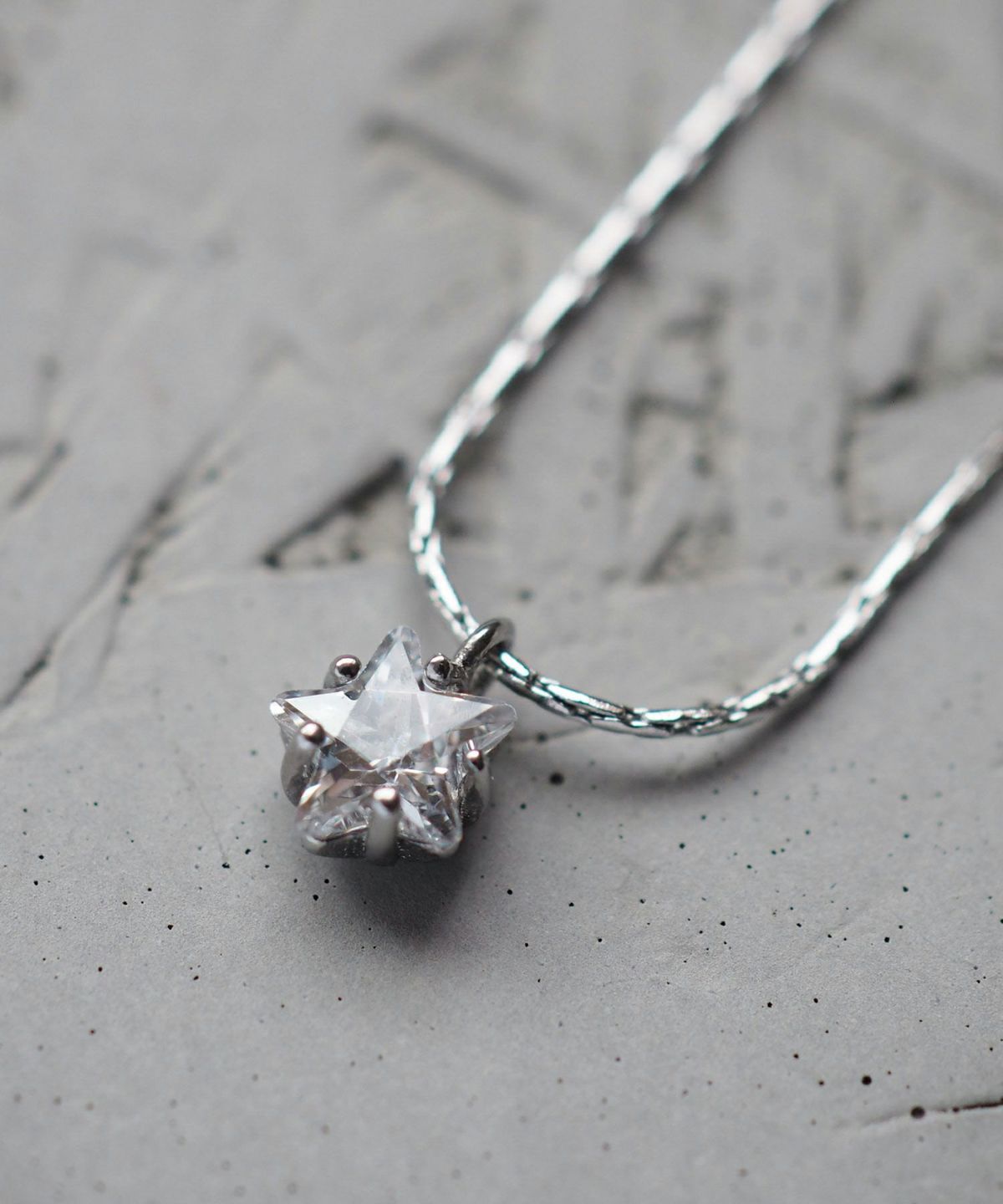 スターキュービックステンレスプチペンダント