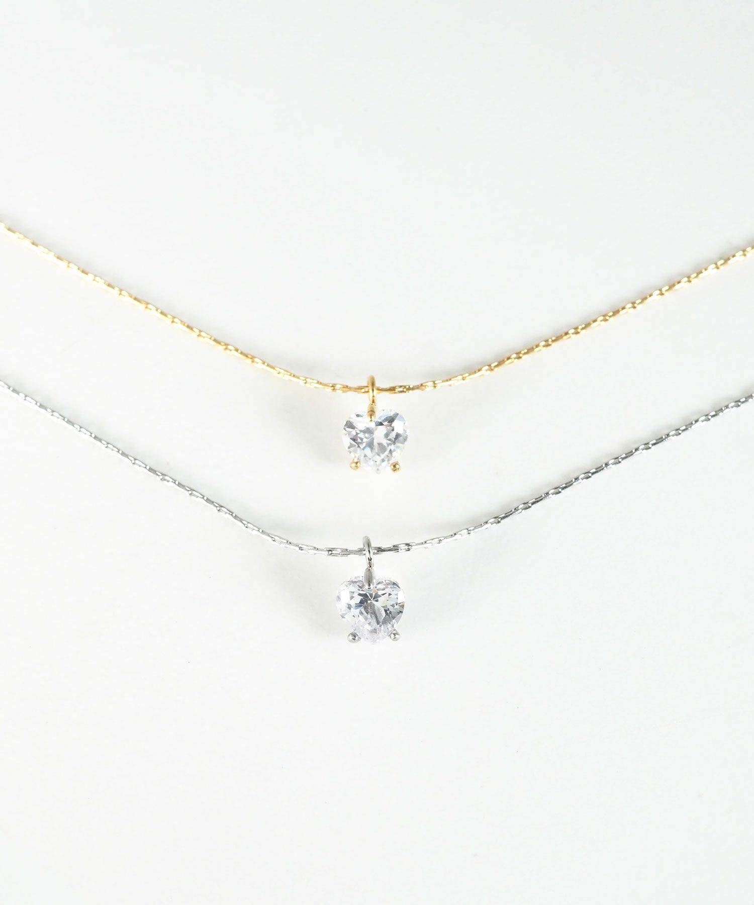 ナチュラルハートステンレスプチペンダント