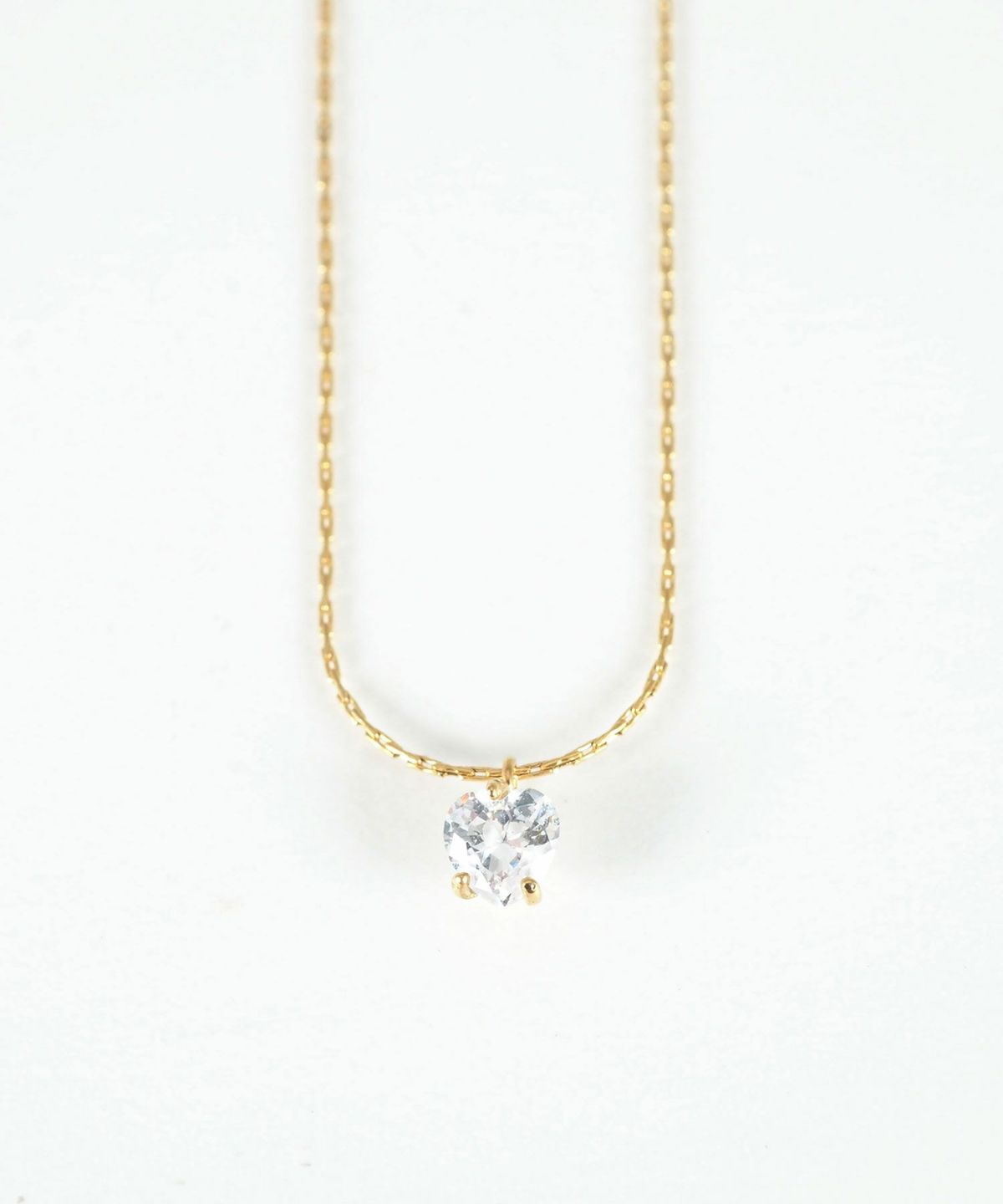 ナチュラルハートステンレスプチペンダント