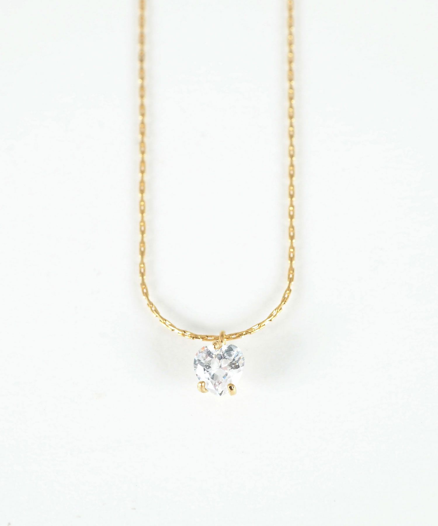 ナチュラルハートステンレスプチペンダント