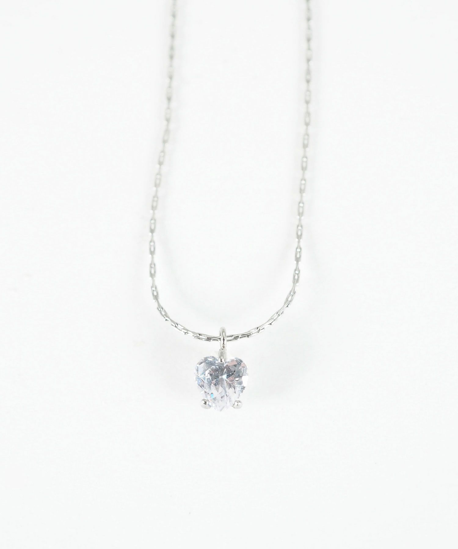 ナチュラルハートステンレスプチペンダント