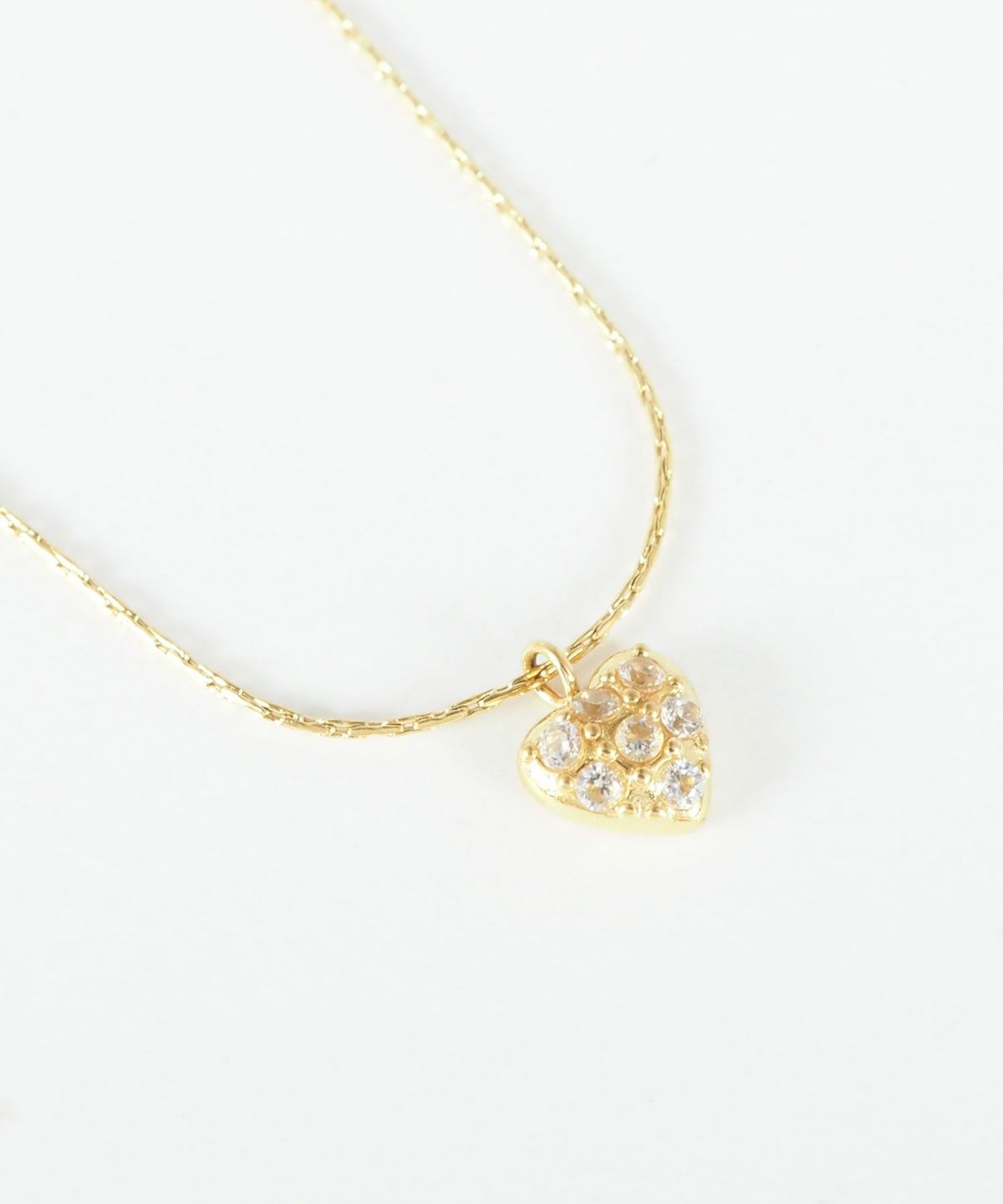 パヴェハートステンレスプチペンダント