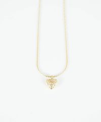 パヴェハートステンレスプチペンダント