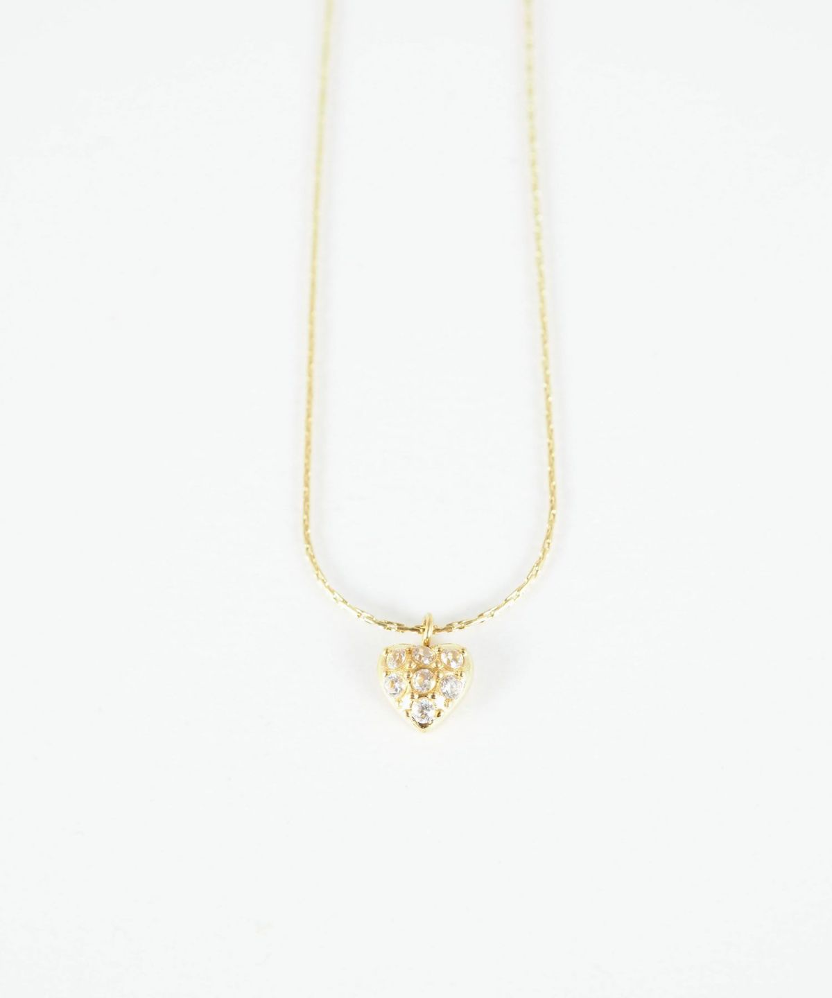 パヴェハートステンレスプチペンダント