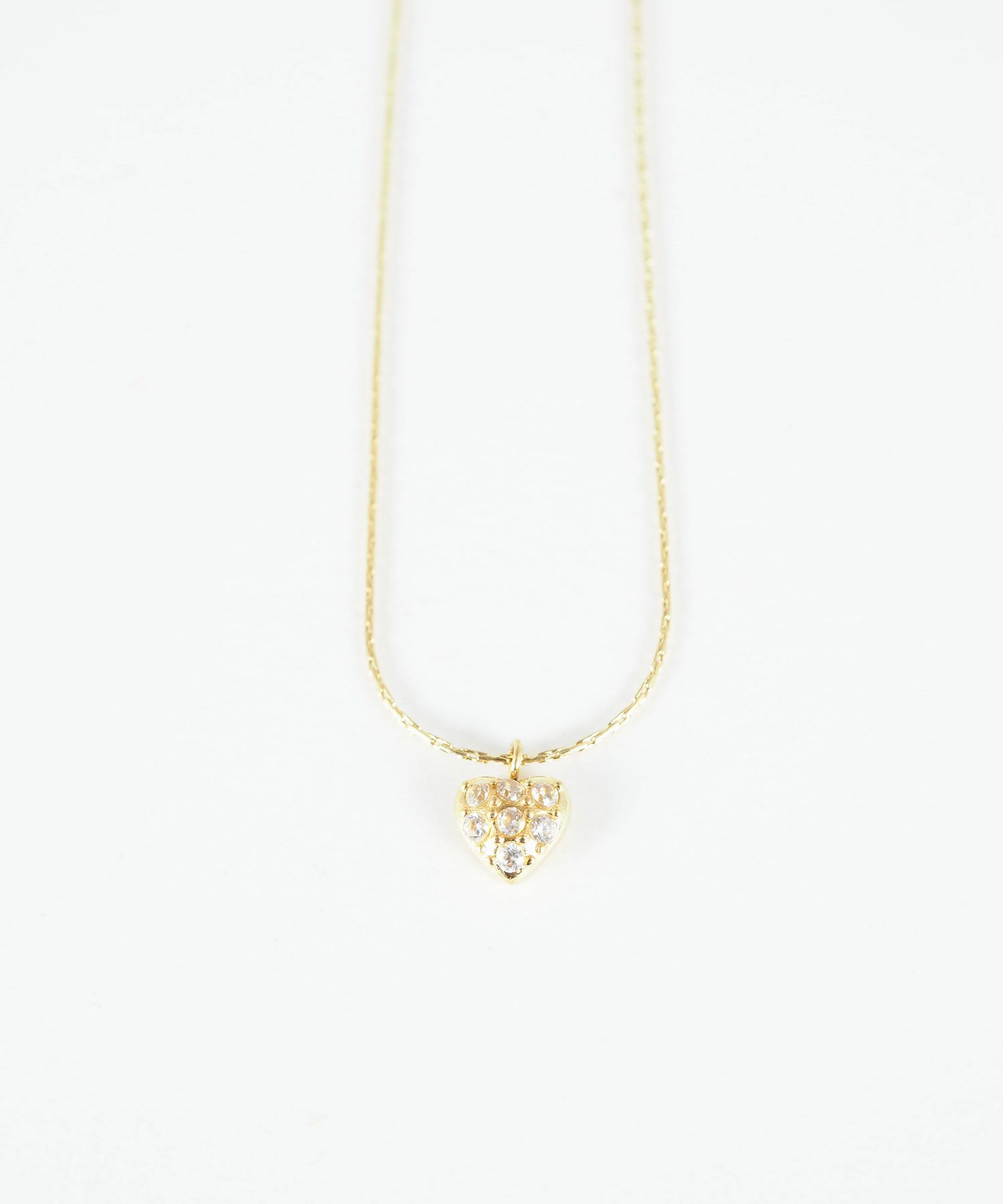 パヴェハートステンレスプチペンダント