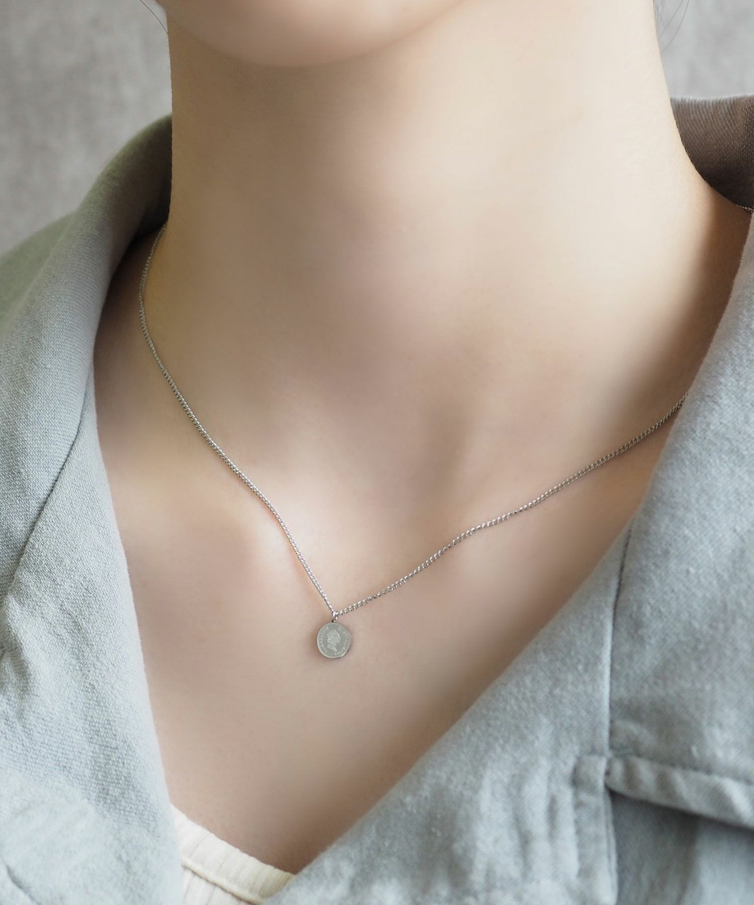 コインステンレスプチペンダント