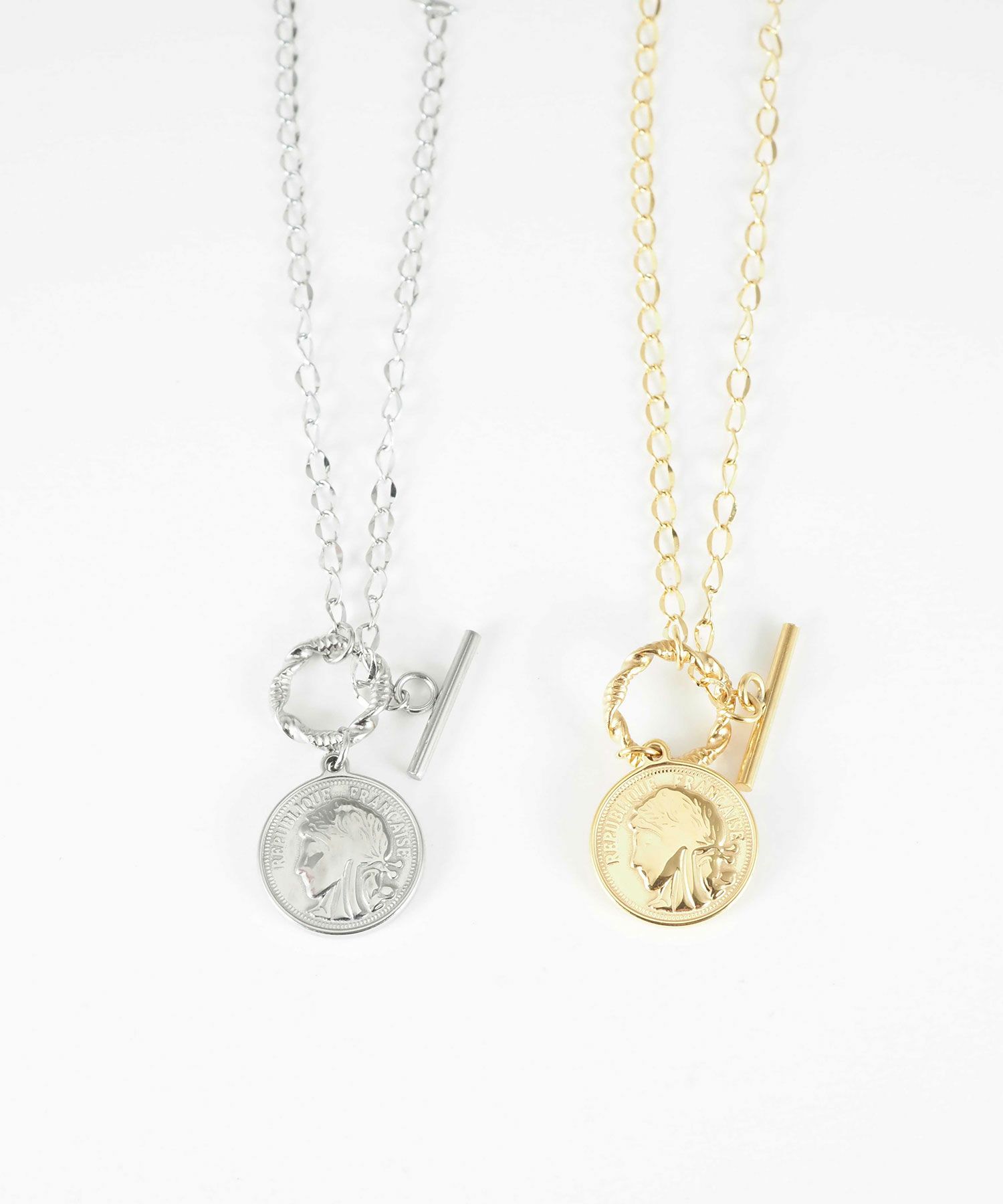 コインマンテルステンレスプチペンダント