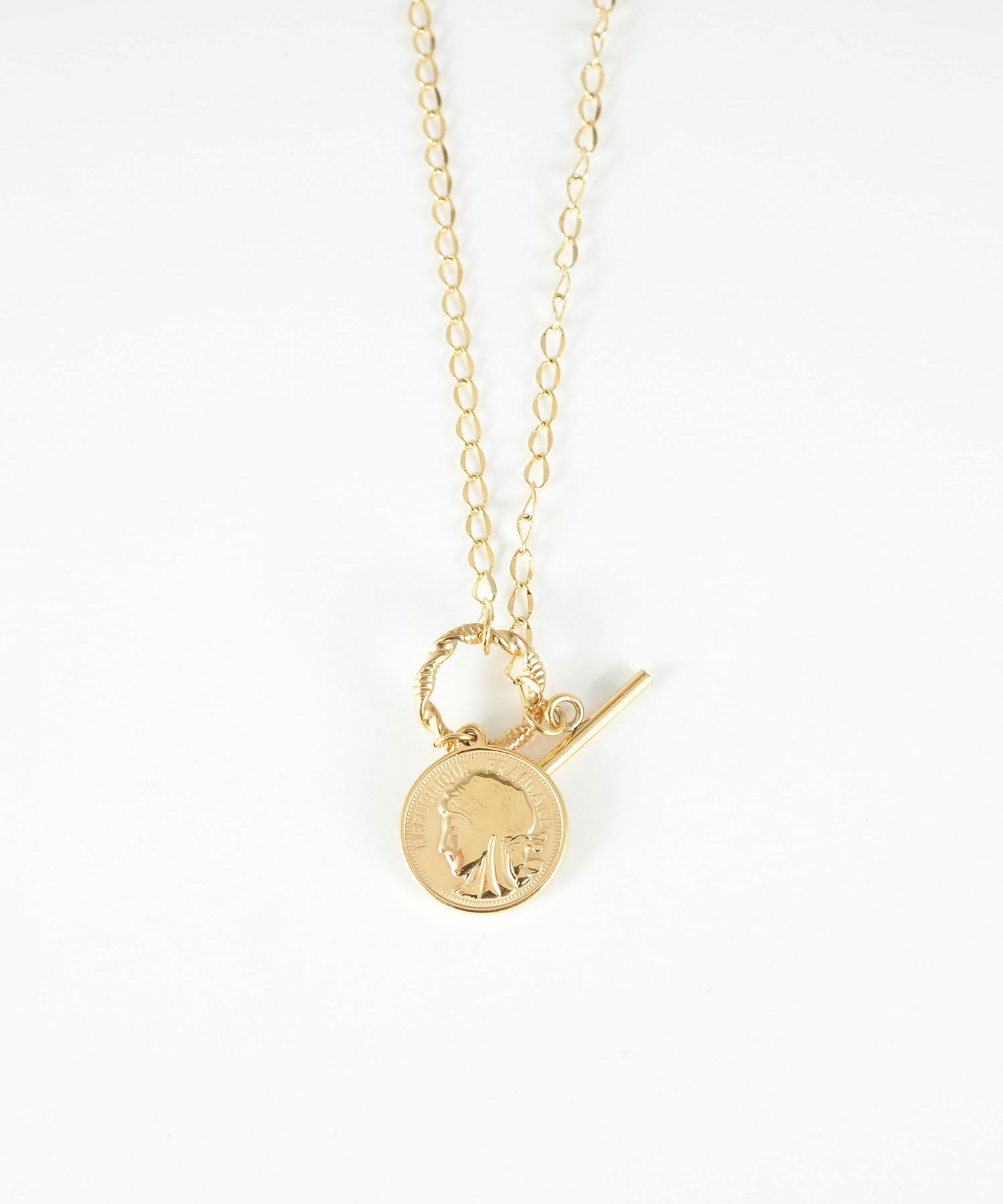 コインマンテルステンレスプチペンダント