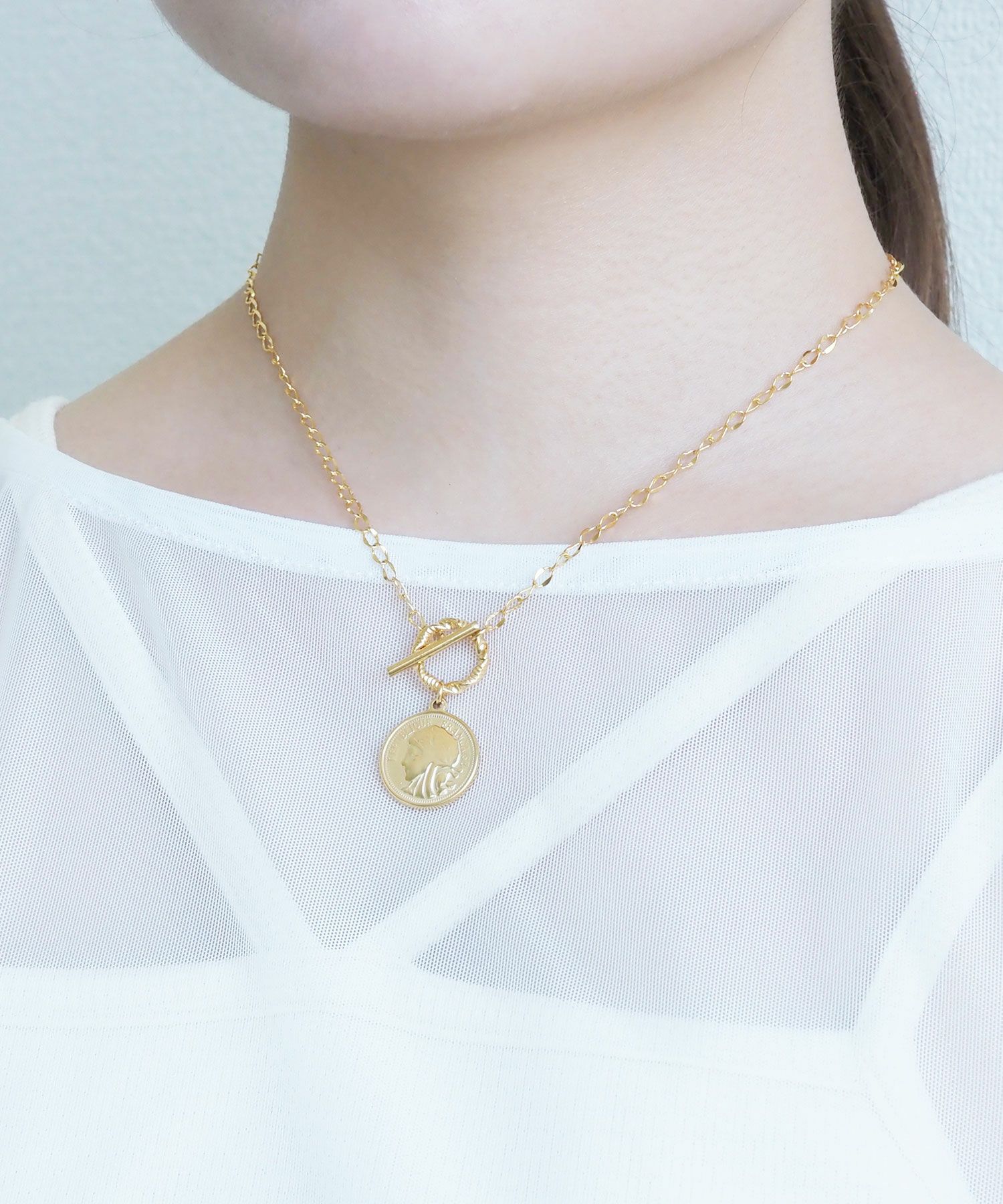 コインマンテルステンレスプチペンダント