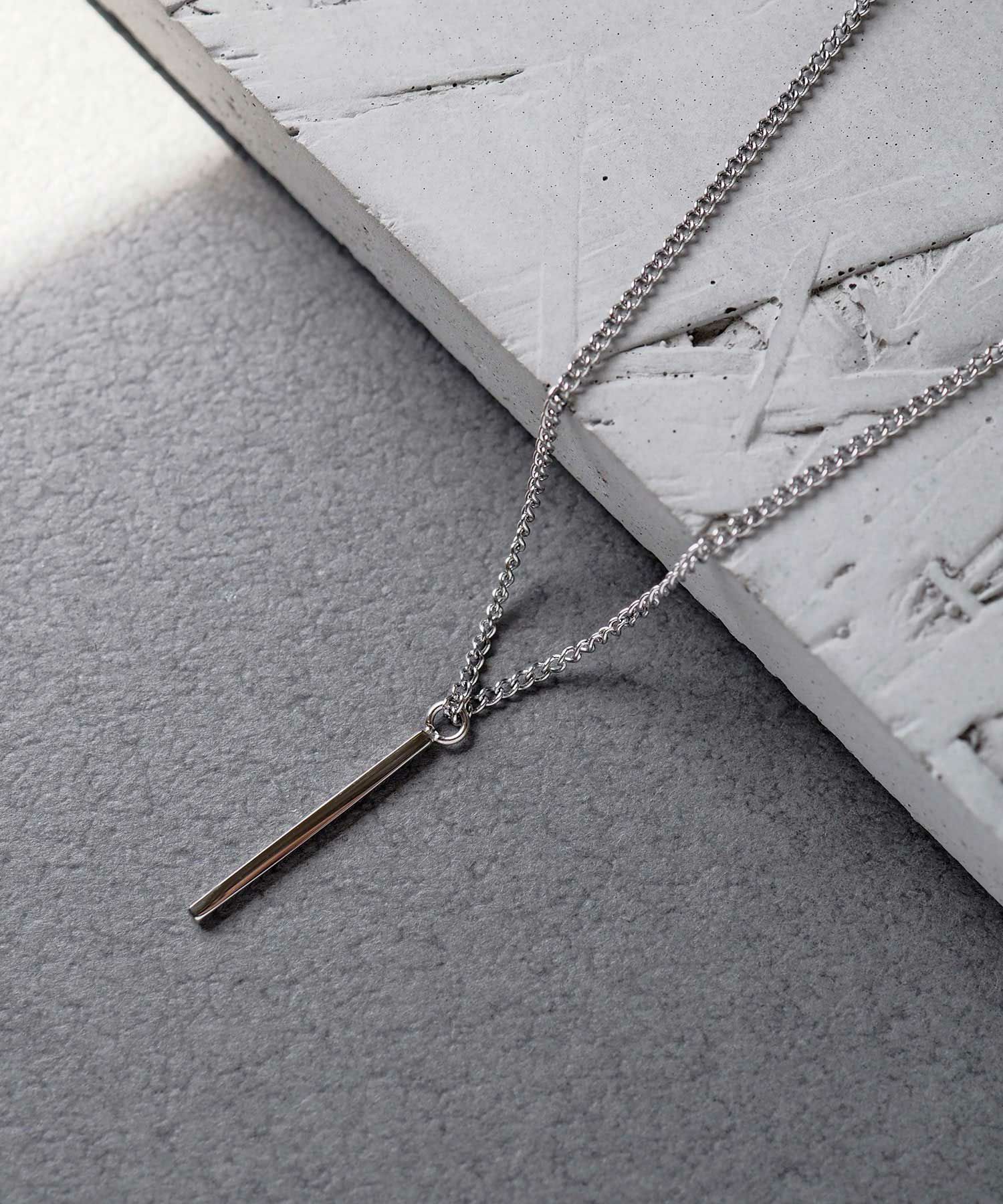 シンプルバーステンレスプチペンダント